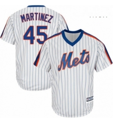 Toddler Majestic New York Mets 45 Pedro Martinez Replica White Alternate Cool Base MLB Jersey