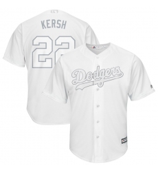 Dodgers 22 Clayton Kershaw Kersh White 2019 Players Weekend Player Jersey