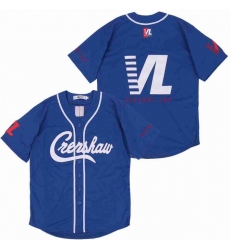 Men Blue Crenshaw Editon Blank Jersey