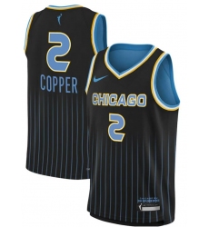 Men Kahleah Copper Chicago Sky Nike Youth 2021 Explorer Edition Victory Player Jersey Black