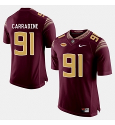 Florida State Seminoles Tank Carradine College Football Garnet Jersey