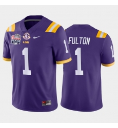 LSU Tiger Kristian Fulton Purple Away Men'S Jersey