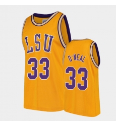 LSU Tiger Shaquille O'Neal Gold Replica Men'S Jersey