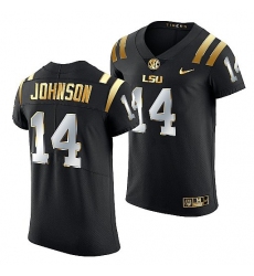 Lsu Tigers Max Johnson 2021 22 Golden Edition Elite Football Black Jersey