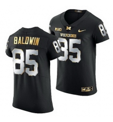 Michigan Wolverines Daylen Baldwin 2021 22 Golden Edition Elite Football Black Jersey