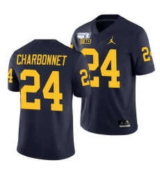 Michigan Wolverines Zach Charbonnet Navy College Football Men'S Jersey