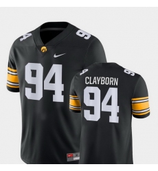 Men Iowa Hawkeyes Adrian Clayborn 94 Black Game College Football Jersey