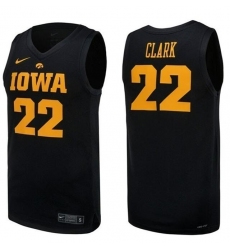 Men Iowa Hawkeyes Caitlin #22 Clark Black Jersey