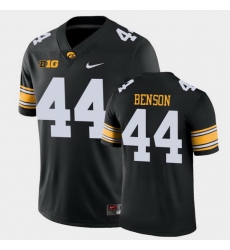 Men Iowa Hawkeyes Seth Benson Game Black College Football Jersey