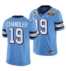 North Carolina Tar Heels Ty Chandler Blue 2021 Duke'S Mayo Bowl Cfp Jersey