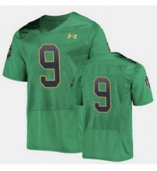 Men Notre Dame Fighting Irish #9 College Football Green Jersey II