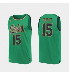 Men Notre Dame Fighting Irish Chris Doherty Replica Kelly Green College Basketball 2019 20 Jersey