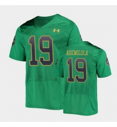 Men Notre Dame Fighting Irish Justin Ademilola College Football Green Replica Jersey