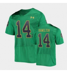 Men Notre Dame Fighting Irish Kyle Hamilton College Football Green Replica Jersey