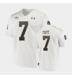 Men Notre Dame Fighting Irish Stephon Tuitt Replica White College Football Playoff Jersey