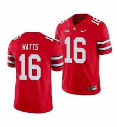 Ohio State Buckeyes Ryan Watts Scarlet Game Men'S Jersey