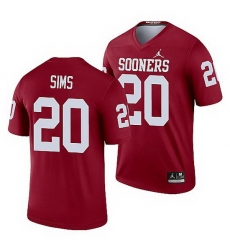 Oklahoma Sooners Billy Sims Crimson Legend Men'S Jersey