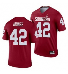 Oklahoma Sooners Noah Arinze Crimson Legend Men'S Jersey