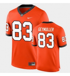 Men Oklahoma State Cowboys Gordie Geymuller College Football Orange Game Jersey