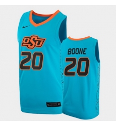 Men Oklahoma State Cowboys Keylan Boone College Basketball Blue Jersey