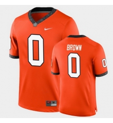 Men Oklahoma State Cowboys Ld Brown College Football Orange Game Jersey