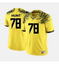 Men Oregon Ducks Cameron Hunt College Football Yellow Jersey