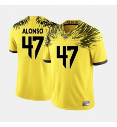 Men Oregon Ducks Kiko Alonso College Football Yellow Jersey