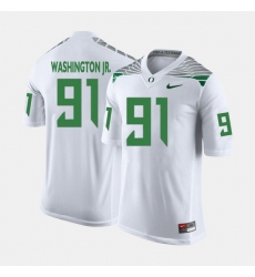 Men Oregon Ducks Tony Washington Jr. College Football White Jersey