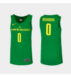 Men Oregon Ducks Will Richardson Green Replica College Basketball Jersey