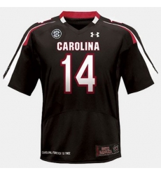 Men South Carolina Gamecocks Connor Shaw College Football Black Jersey