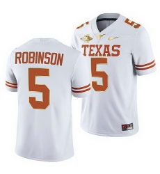 Texas Longhorns Bijan Robinson White 2021 Red River Showdown Men Jersey