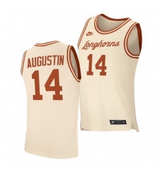 Texas Longhorns D.J. Augustin Cream Retro Texas Longhorns Jersey