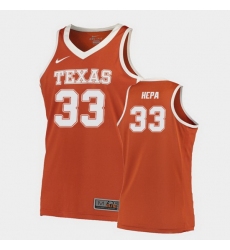 Texas Longhorns Kamaka Hepa Orange Road Men'S Jersey