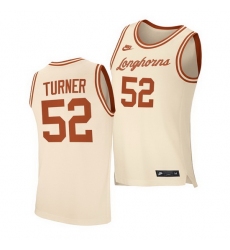 Texas Longhorns Myles Turner Cream Retro Texas Longhorns Jersey