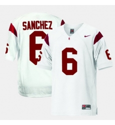 Men Usc Trojans Mark Sanchez College Football White Jersey