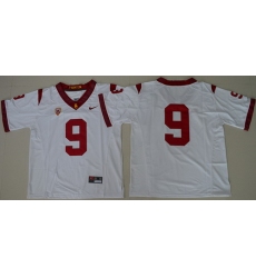 USC Trojans #9 White College Football Jersey