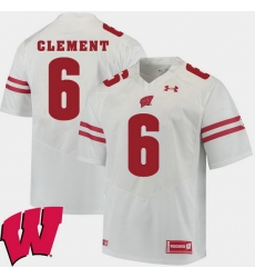 Men Wisconsin Badgers Corey Clement White Alumni Football Game Ncaa 2018 Jersey