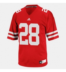 Men Wisconsin Badgers Montee Ball College Football Red Jersey