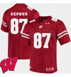 Men Wisconsin Badgers Quintez Cephus Red Alumni Football Game Ncaa 2018 Jersey