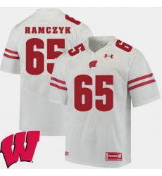 Men Wisconsin Badgers Ryan Ramczyk White Alumni Football Game Ncaa 2018 Jersey