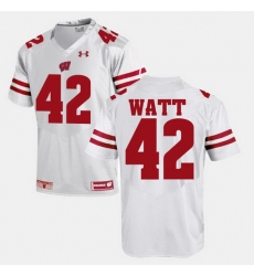 Men Wisconsin Badgers T.J Watt Alumni Football Game White Jersey