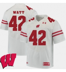 Men Wisconsin Badgers T.J. Watt White Alumni Football Game Ncaa 2018 Jersey