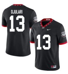 2020 Men #13 Azeez Ojulari Georgia Bulldogs Mascot 100th Anniversary College Football Jerseys Sale-B