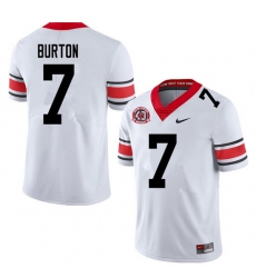 2020 Men #7 Jermaine Burton Georgia Bulldogs 1980 National Champions 40th Anniversary College Footba