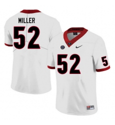 Men #52 Christen Miller Georgia Bulldogs College Football Jerseys Sale-White