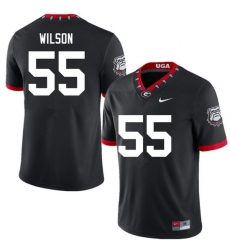 Men #55 Jared Wilson Georgia Bulldogs College Football Jerseys Sale-100th Anniversary