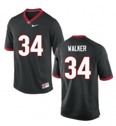 Men Georgia Bulldogs #34 Herschel Walker College Football Jerseys-Black