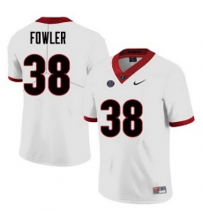 Men Georgia Bulldogs #38 Trent Fowler College Football Jerseys Sale-White