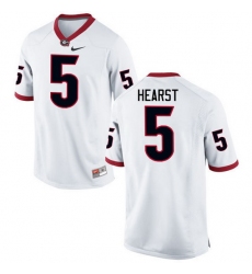 Men Georgia Bulldogs #5 Garrison Hearst College Football Jerseys-White