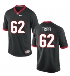 Men Georgia Bulldogs #62 Charley Trippi College Football Jerseys-Black